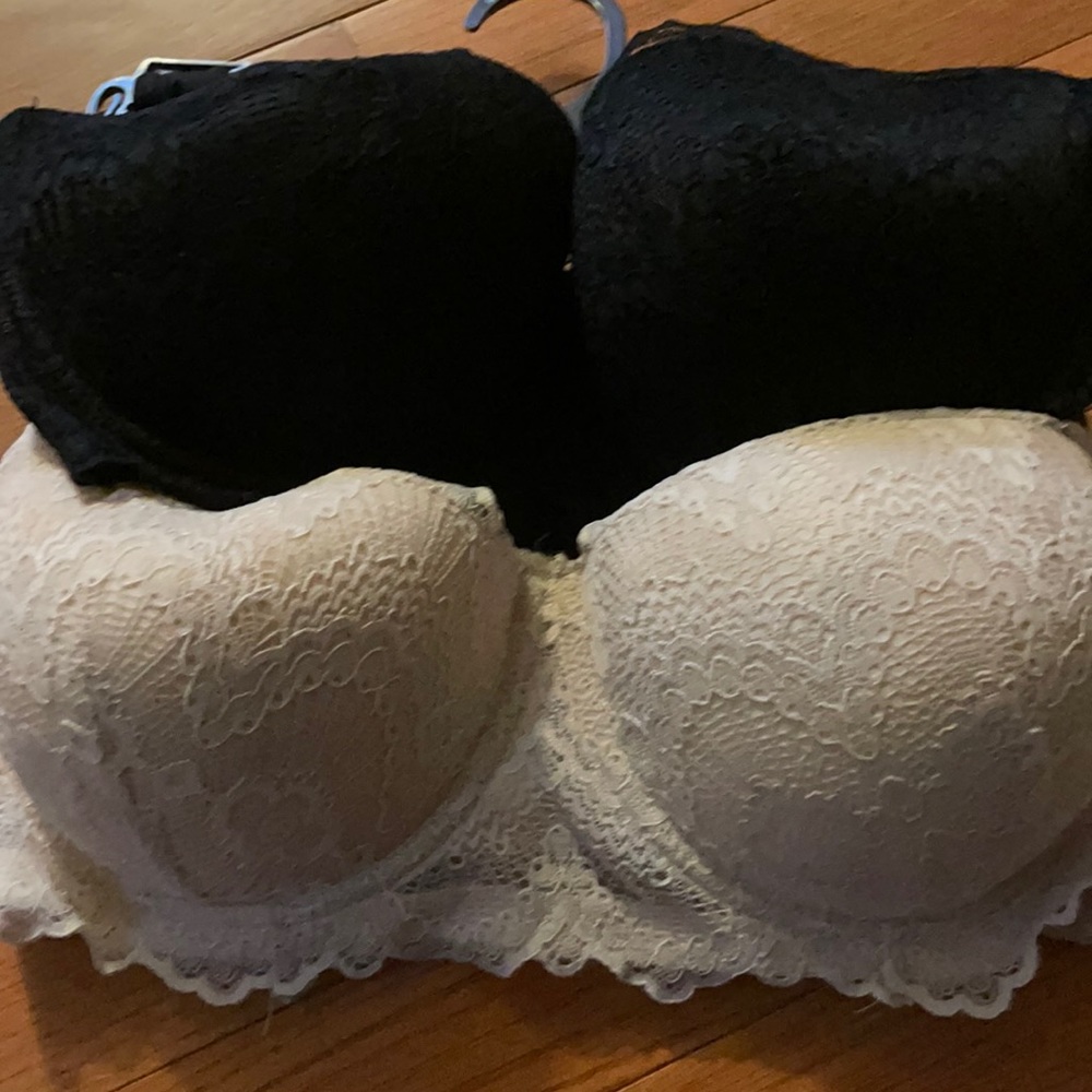 One black and one light beige/cream